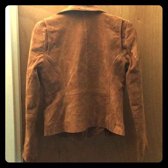 NWT 7 For All Mankind Suede Moto - cognac 🍁🍁🍁 - Picture 5 of 7